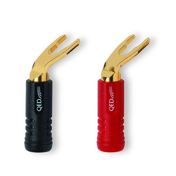 QED Screwloc ABS 4mm Spade (4) (QE1890)